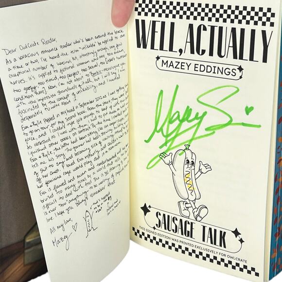 OwlCrate Well, Actually by Mazey Eddings - September 2025 Romance Box Choice - Picture 3 of 11